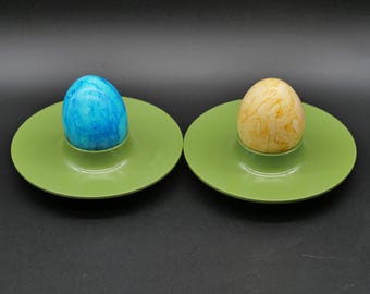 Rosti Mepal – Egg cups – 1970s, 2 in set – Copenhagen Denmark light green