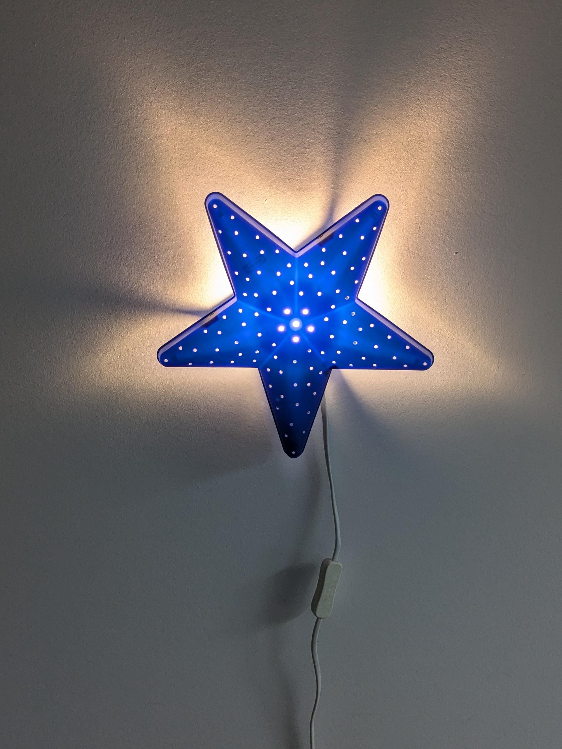IKEA Smila Stjärna Wandlampe Stern, Skandinavische Lampe, Design Anna Efverlund & Mikael Warnhammar, 1990 er