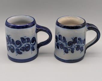 Stoneware beer mug, 0.5 liters, vintage, stamp WE 35, handmade, Oktoberfest