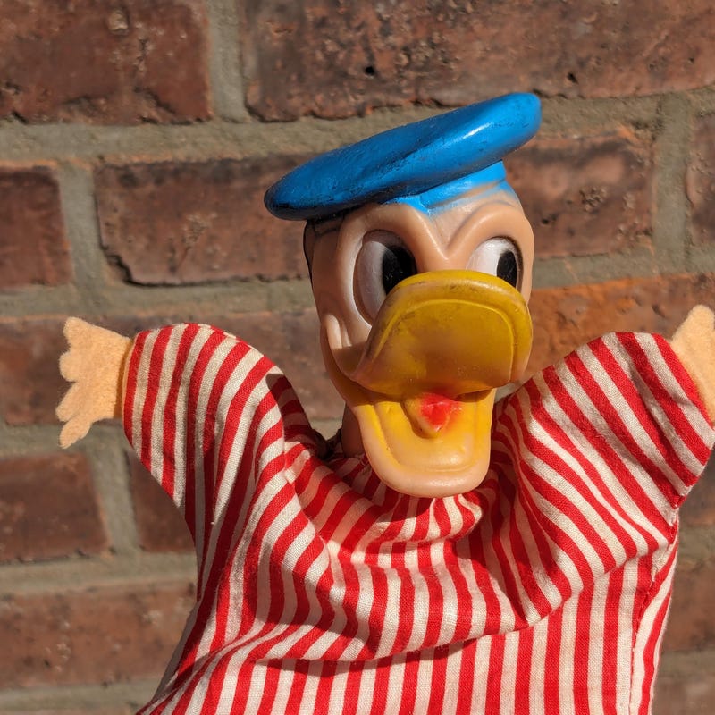 Donald Duck Puppet Etsy Donald Duck Puppet Etsy
