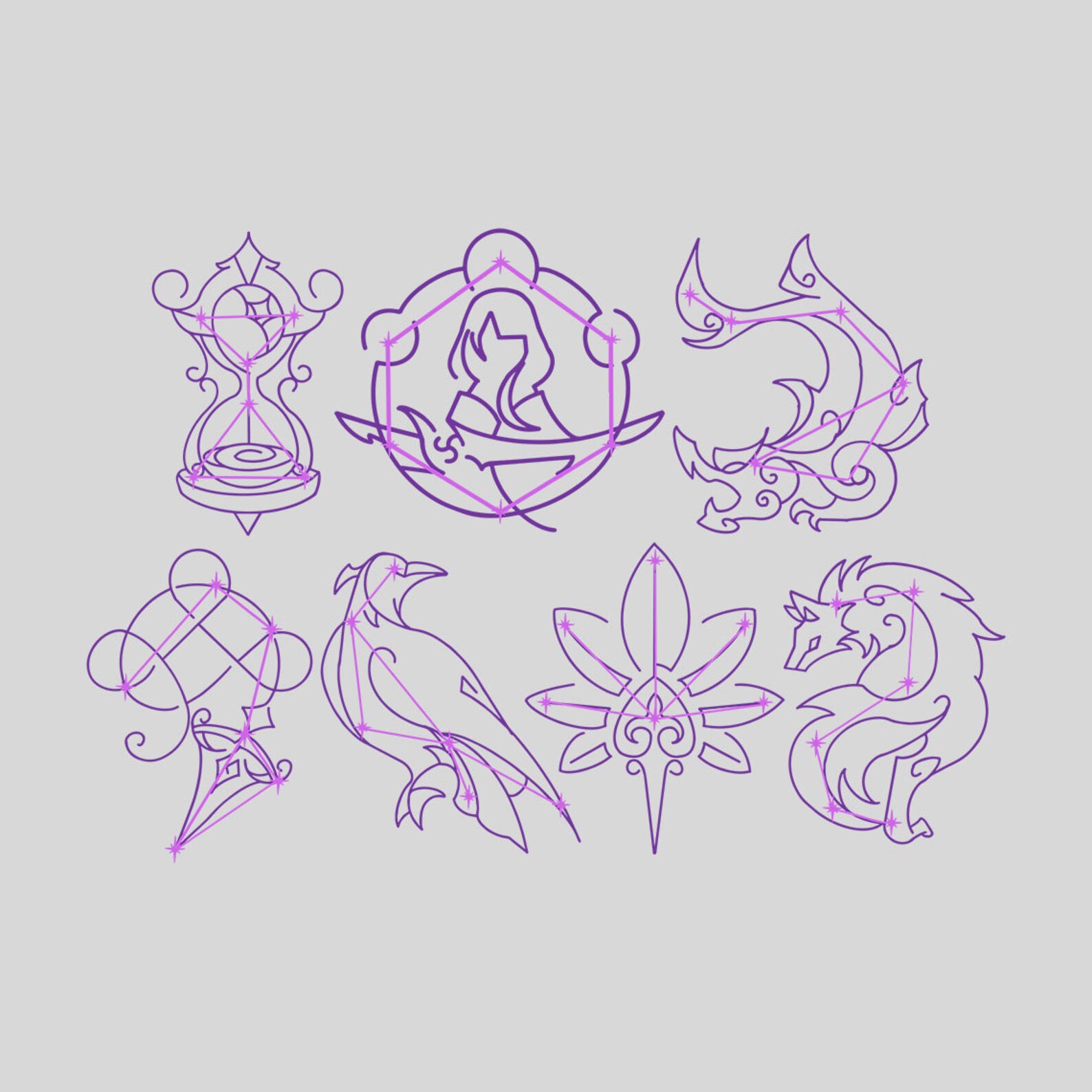 Electro Genshin Impact Svg Clip Art Genshin Impact Game Etsy