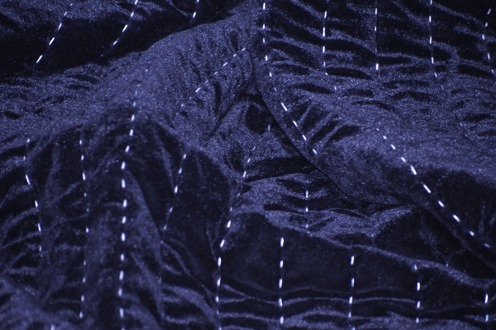 Navy Blue Velvet Quilt Quilting Velvet Comforter Blue Velvet Etsy