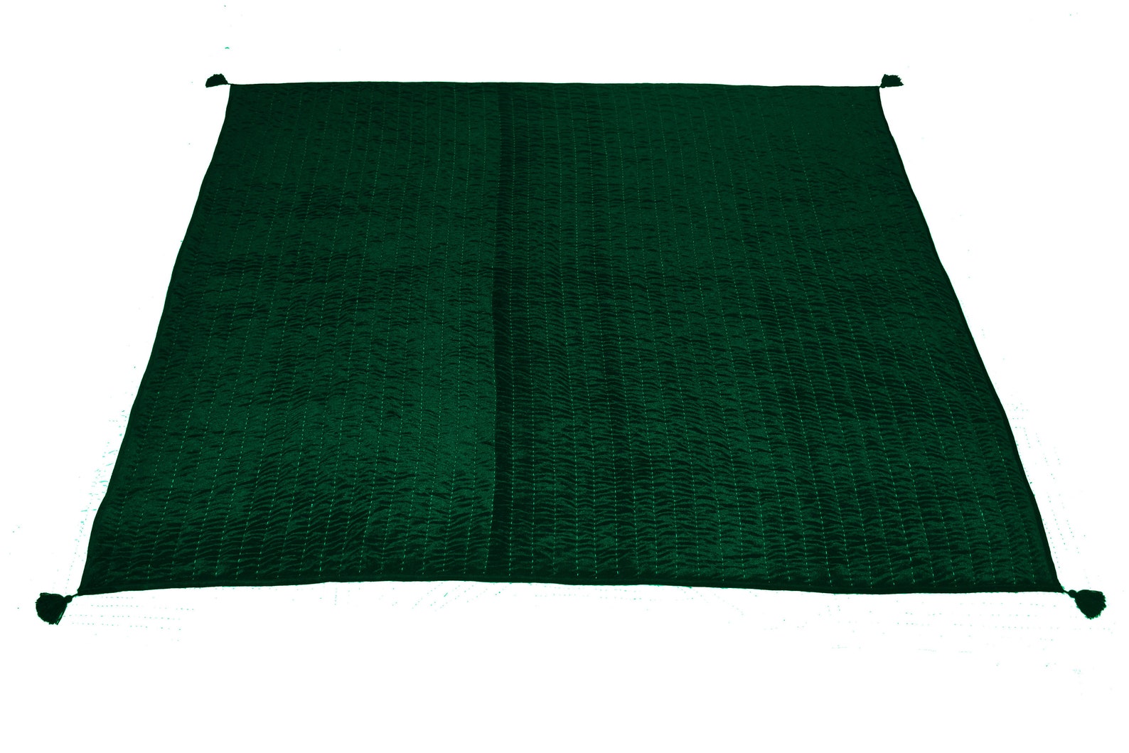 Emerald Green Velvet Quilt Quilting Velvet Comforter Velvet Etsy