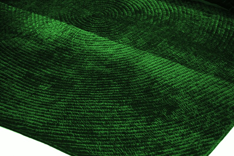 Emerald Green Quilt Velvet Blanket Velvet and Cotton Quilt Etsy