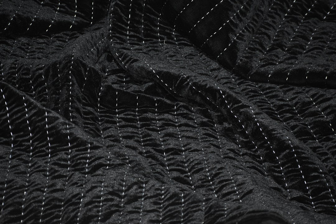 Black Velvet Quilt Quilting Velvet Comforter Velvet Blanket Etsy