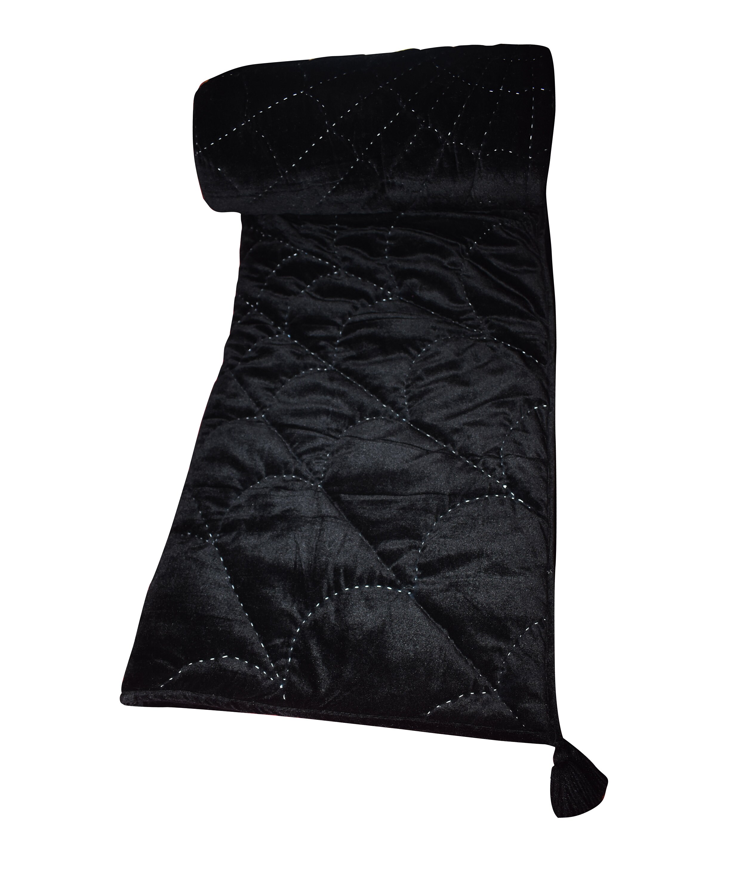 Black Velvet Quilt Spider Quilting Velvet Comforter Velvet Etsy