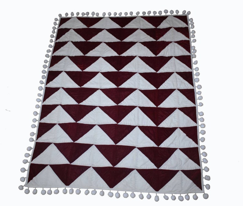 Red Velvet Quilt King Blanket Velvet Comforter Weighted Etsy
