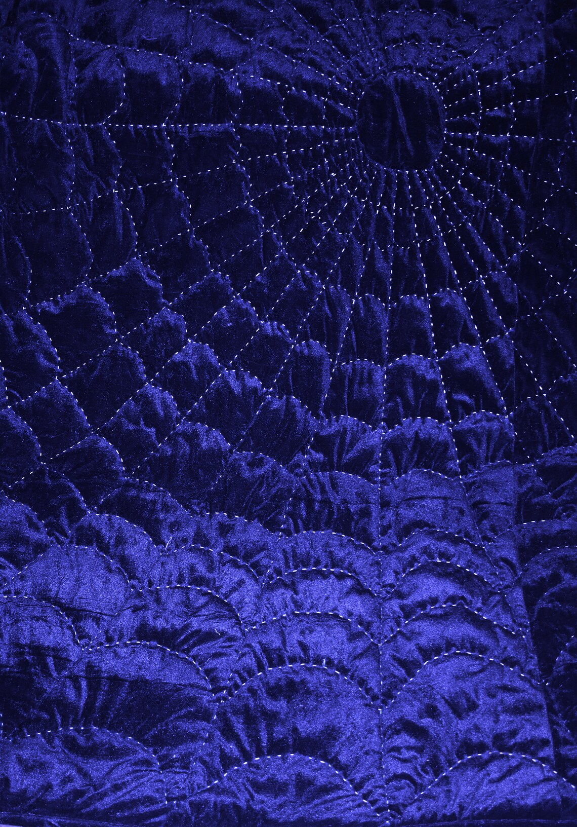 Royal Blue Velvet Bedding Comforter Set Queen Blue Bedspread Etsy