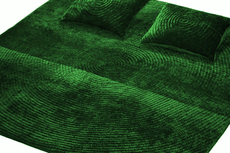 Emerald Green Quilt Velvet Blanket Velvet and Cotton Quilt Etsy