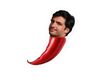 Carlos Sainz F1 Chili Kiss-Cut Stickers - Formula 1 Racing Decals, Waterproof Laptop Stickers, Sports Car Bumper Sticker, Racing Helmet