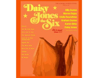 Daisy Jones and The Six tour poster