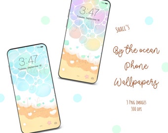 Cute By the ocean phone wallpaper, Aesthetic phone wallpaper, Cute phone wallpapers, iPhone wallpapers, Cute iPhone wallpapers, Minimalist