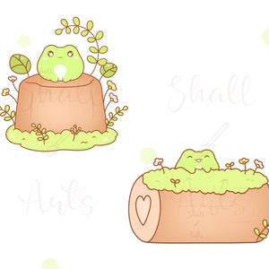 Frog labels and mail Clipart | frog PNG | Cute frog Clipart | Mail clipart | Label stickers | Custom address stickers | Commercial Use image 2