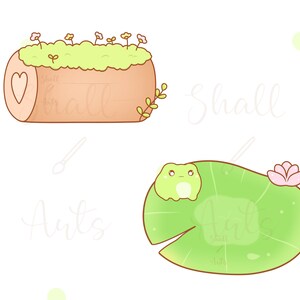 Frog labels and mail Clipart | frog PNG | Cute frog Clipart | Mail clipart | Label stickers | Custom address stickers | Commercial Use image 3