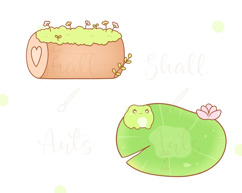Frog labels and mail Clipart | frog PNG | Cute frog Clipart | Mail clipart | Label stickers | Custom address stickers | Commercial Use image 3