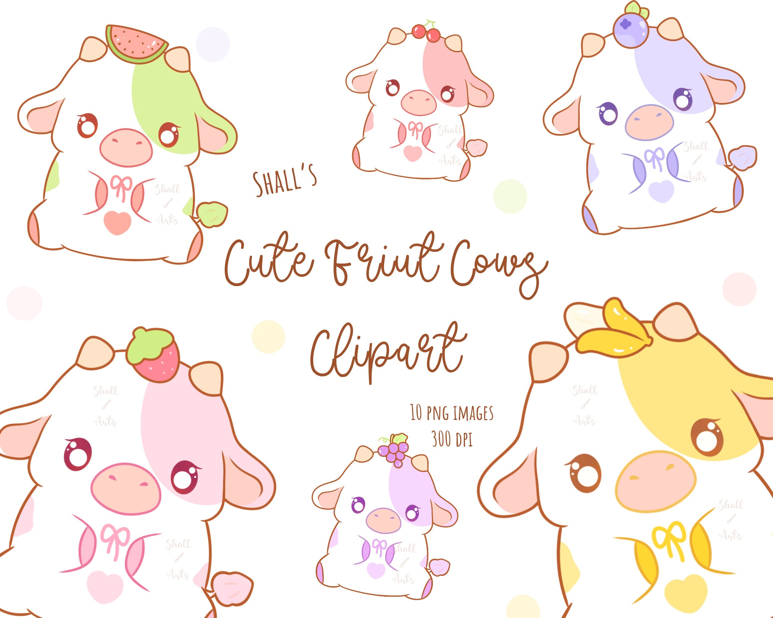 strawberry cow Sticker for Sale by sadiefarrer