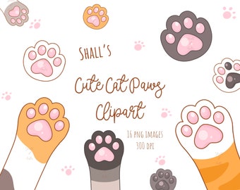 cat prints clipart