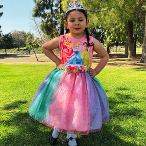 PRINCESS DRESS, Princess Birthday Dress, Disney Princess Dress, Princess Toddler Dress, Princess Costume Cosplay, Disney Outfit, Buy Now. image 6