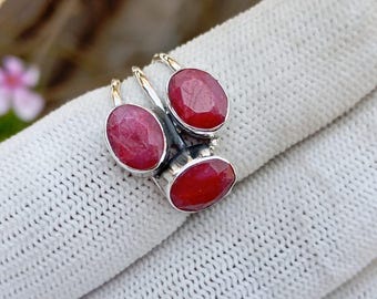 Bague en argent sterling avec onyx : anneau à plusieurs pierres