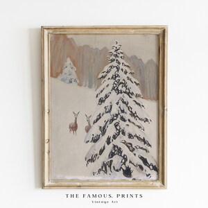 Christmas Gallery Wall Vintage Winter Prints - Etsy