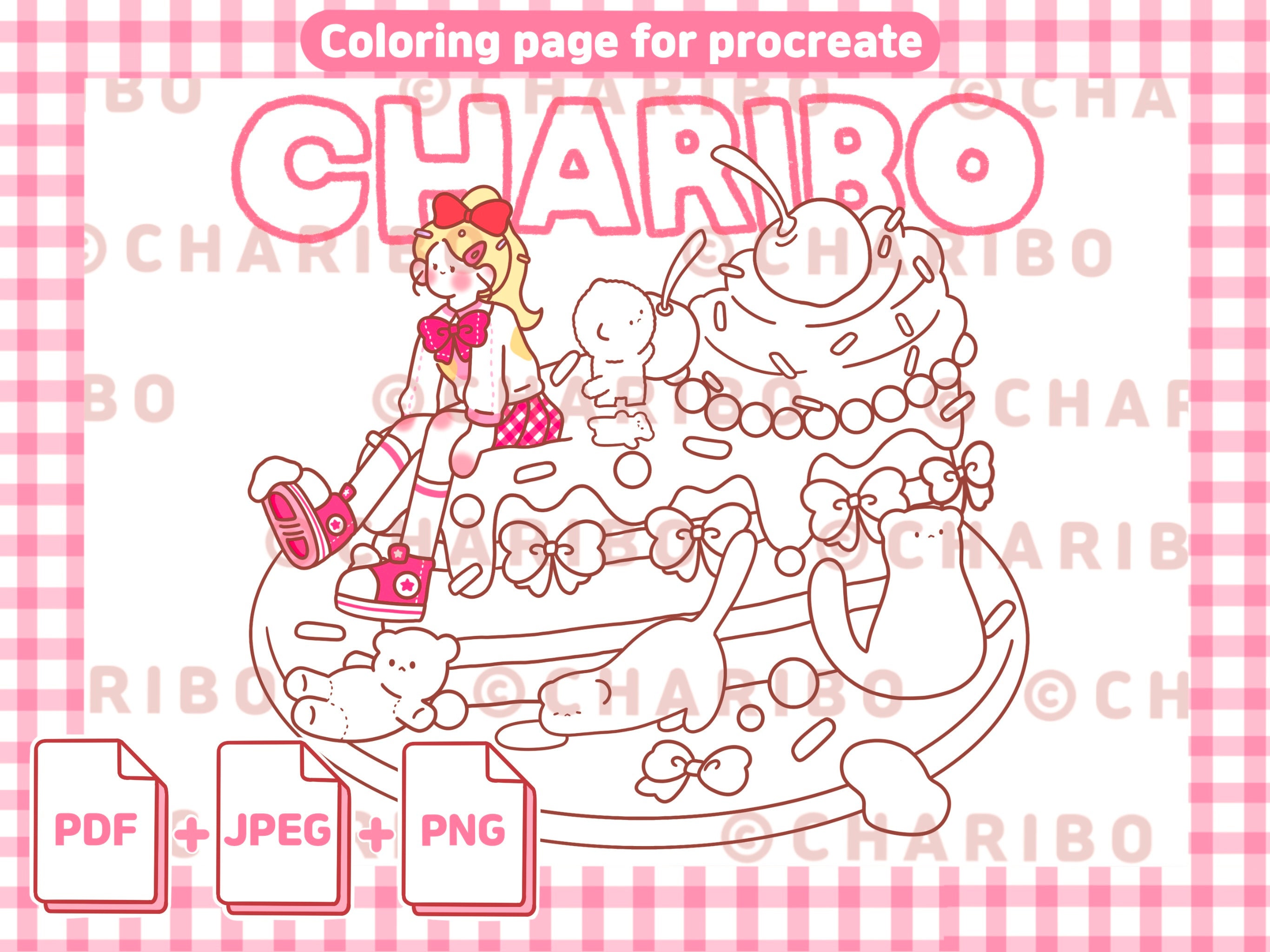 delicious cake printable coloring pagesadult coloring etsy hong kong
