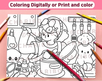 Charibo Art 2023 September Set Digital Coloring Book Printable