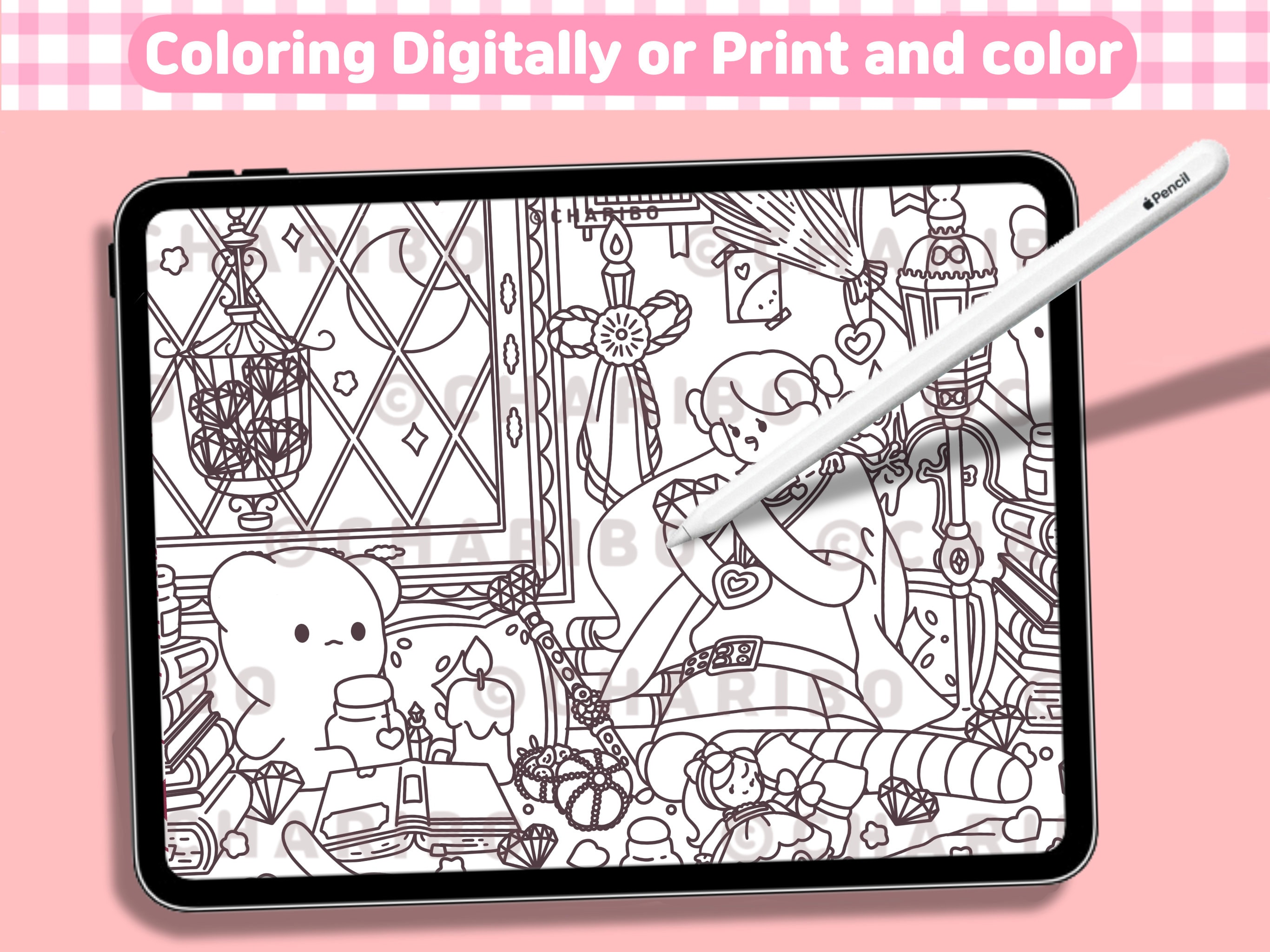Charibo Art special Set Digital Coloring Book Printable Coloring