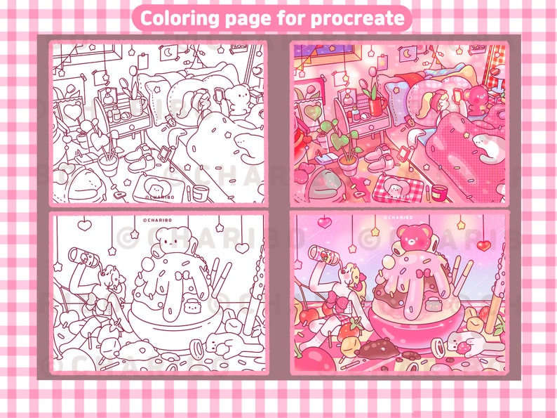 Charibo ART July Coloring Book Printable Etsy India Charibo art july coloring book printable etsy india