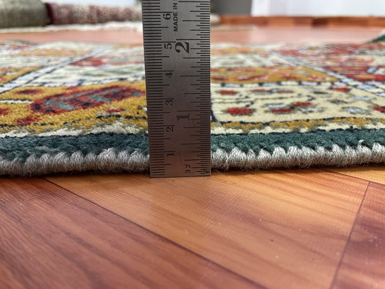 Hand Knotted Wool Carpet Beautiful Multi Color Handmade Rugs Etsy