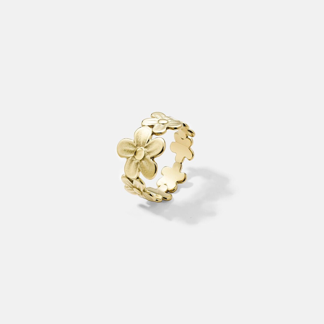 Flora Gold Ring - Etsy
