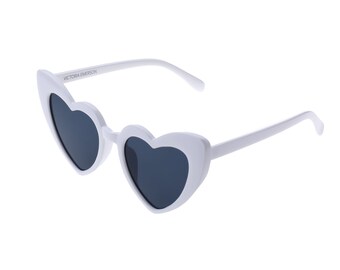 White Heart Sunglasses