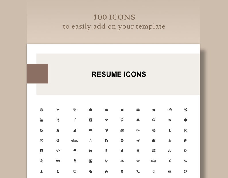 Resume Template for UX designer, Google Docs Resume for UI designer, Word Document Software Engineer Tech Resume Template, Web Design CV image 7
