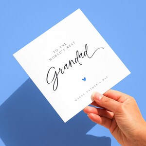 Meilleure carte de fête des pères au monde, bonne fête des pères, carte de grand-père numéro 1, grand-père, papa, papa
