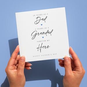 Carte de fête des pères pour toujours mon héros grand-père, bonne fête des pères, carte grand-père numéro 1, grand-père, pops, grand-père, carte personnalisée