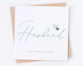 Husband Anniversary Card, Our Wedding Anniversary, Special Husband, To the one I love, Husband Card