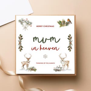 Carte de Noël Maman céleste - Souhaits célestes de Noël