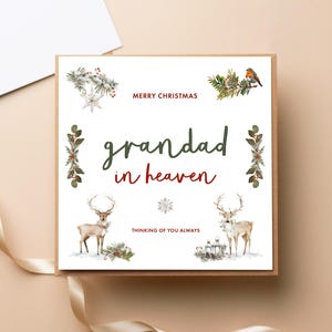 Carte de Noël grand-père céleste - Souhaits célestes de Noël
