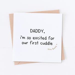 Carte de fête des pères de Bump, futur papa, carte de fête des pères, carte de papa, futur papa, bonne fête des pères