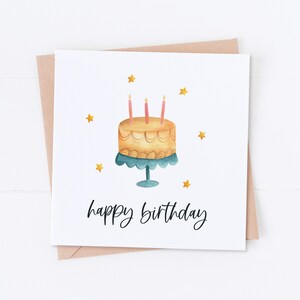Gâteau carte d'anniversaire, joyeux anniversaire, carte d'anniversaire, anniversaire d'un ami, carte pour un ami spécial, carte de maman, carte de soeur