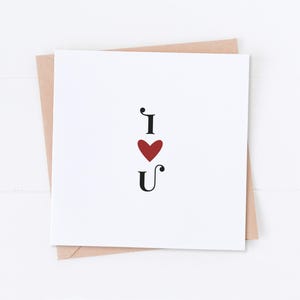 Carte Je t'aime pour la Saint-Valentin, pour celle que j'aime, cadeau pour elle, cadeau pour lui, carte femme, carte mari, carte petit ami, carte petite amie