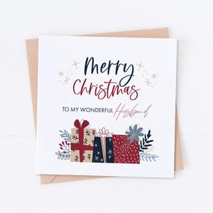 Carte de Noël pour mari, joyeux Noël, mari à Noël, carte de Noël, carte de voeux, carte de mariage, carte de mari, carte de mari