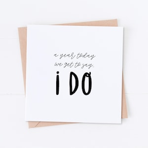 1 an avant le mariage, compte à rebours pour mariage, carte de mariage, carte d'anniversaire, 365 jours restants, carte de M. et Mme