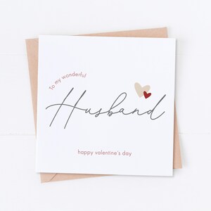Carte de Saint-Valentin pour mari, Saint-Valentin heureuse, Pour celui que j'aime, Cadeau pour lui, Carte de mari, Carte de Saint-Valentin de mari