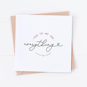 Carte de Saint-Valentin My Everything Pour celle que j'aime, Cadeau pour elle, Cadeau pour lui, Carte pour femme, Carte pour mari, Carte pour petit ami, Carte pour petite amie