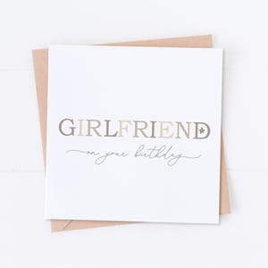 Girlfriend on your Birthday, Happy Birthday, Girlfriend Birthday, Gift for Her, Her Birthday, Birthday Card, Mrs Card, Special Girlfriend