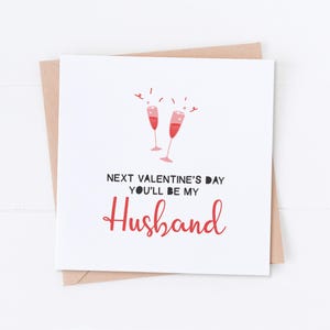 Carte de Saint-Valentin fiancé, carte de Saint-Valentin heureuse, carte de futur mari, carte de Saint-Valentin