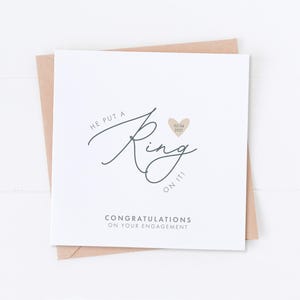 Carte de fiançailles personnalisée, carte de fête, futurs mariés, futurs mariés, carte de félicitations pour couple heureux