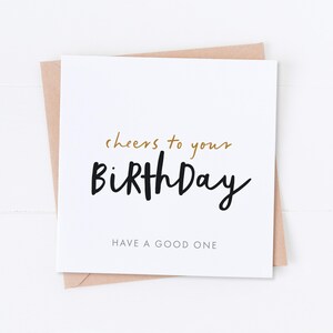 Carte de voeux d'anniversaire, carte d'anniversaire pour lui, joyeux anniversaire, cadeau pour lui, merci pour votre anniversaire
