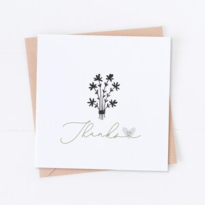 Thank you Card, Just to Say, Wedding Thank You, Engagement Thank You, Birthday Thank you, New Baby Thank You