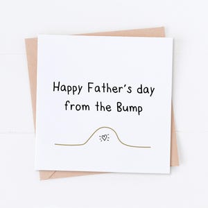 Carte de fête des pères heureuse de Bump, future carte de papa, carte de fête des pères, carte de papa, future papa, joyeuse fête des pères